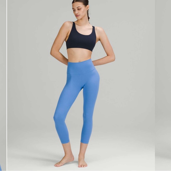 Lululemon Align High-Rise Crop 23" Blue Nile EUC Size 8 - Picture 1 of 11